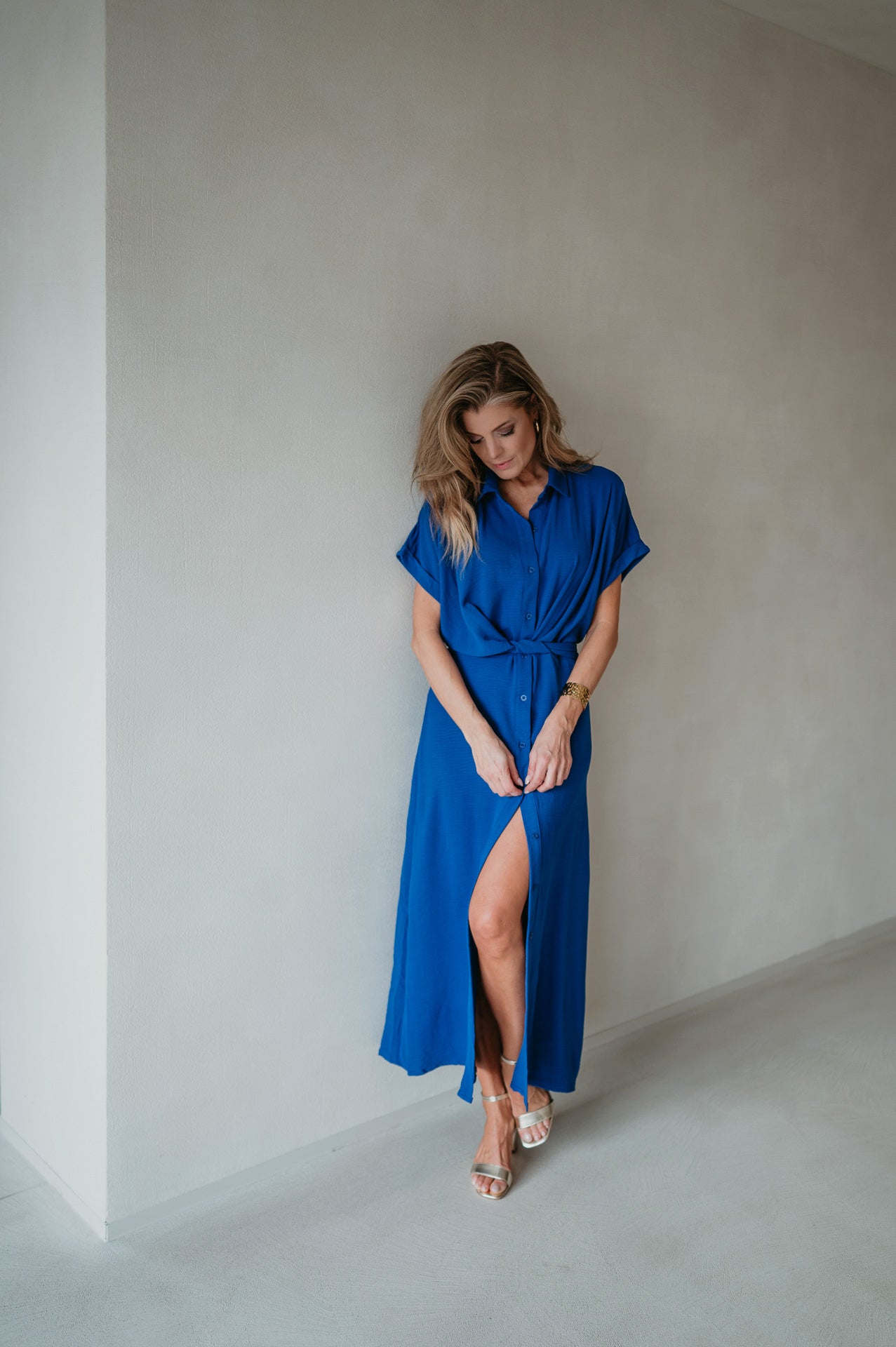 Cognomi dress I Kobalt Blue