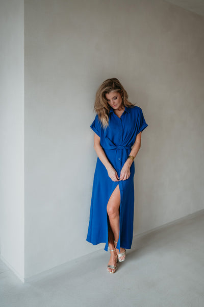 Cognomi dress I Kobalt Blue