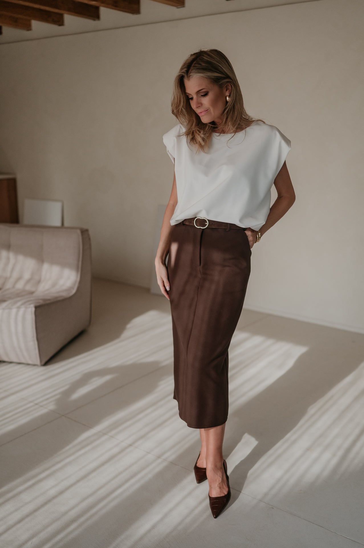 Malvagio skirt I Chocolate Brown