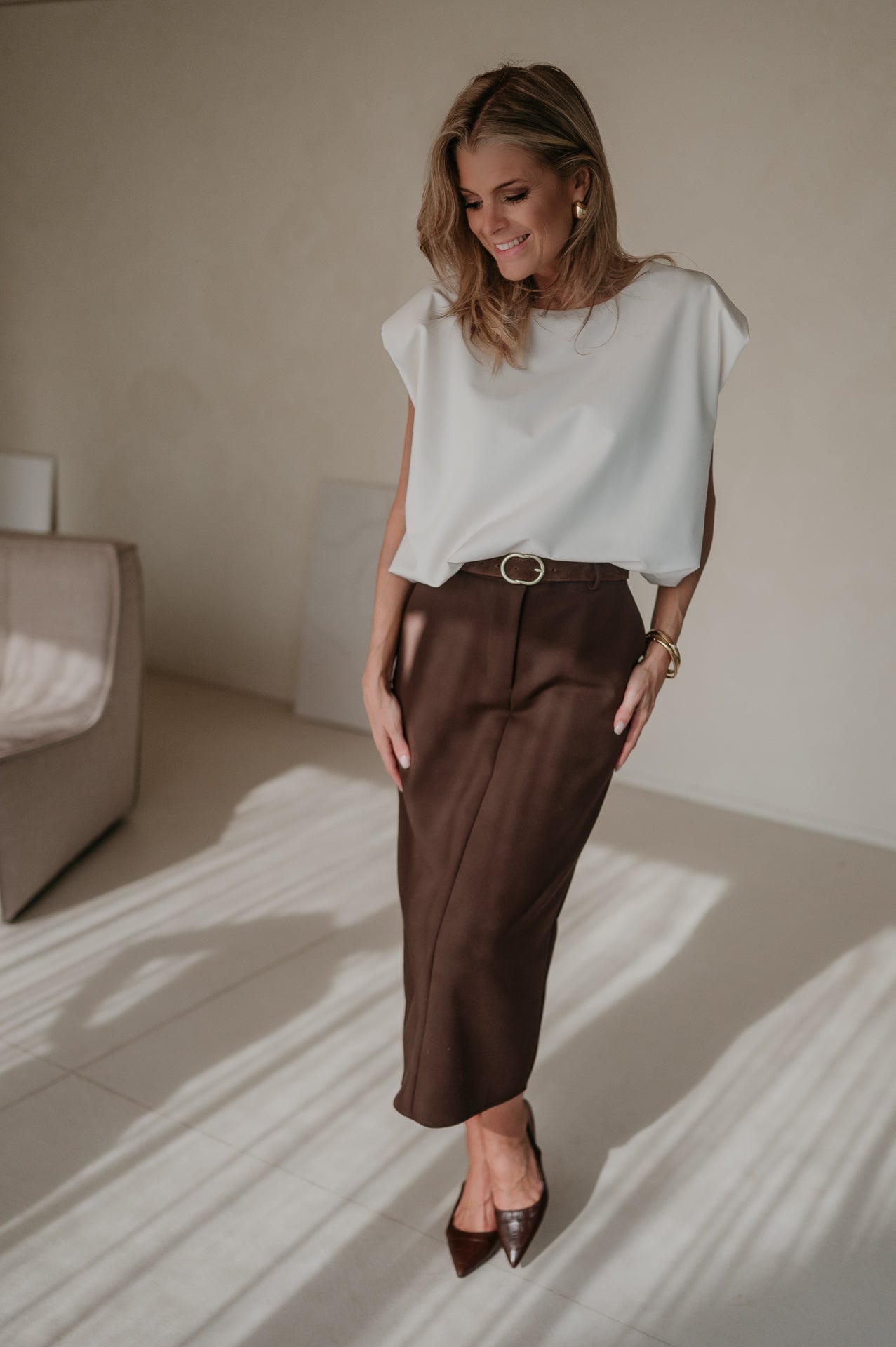Malvagio skirt I Chocolate Brown