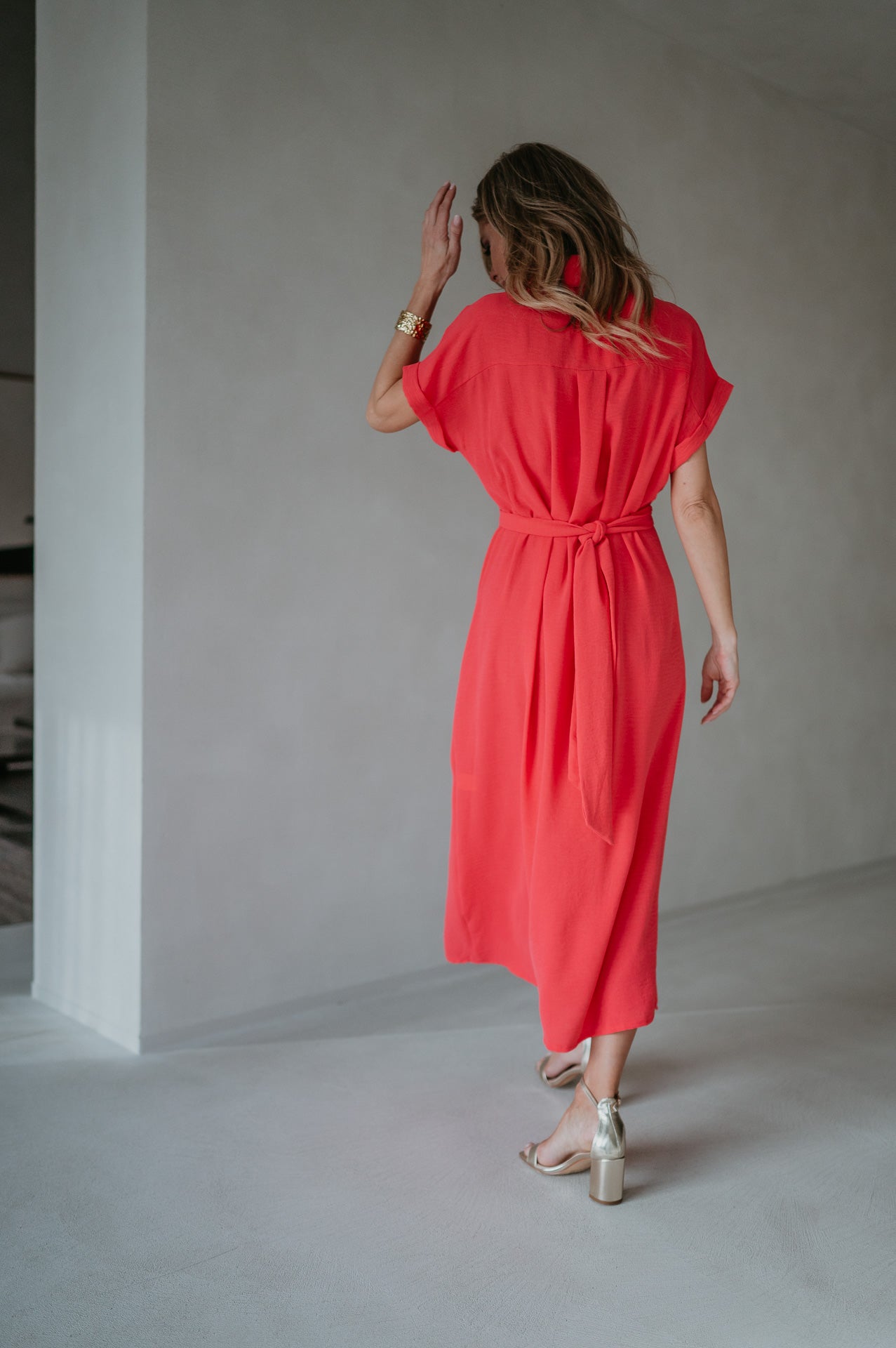 Cognomi dress I Coral