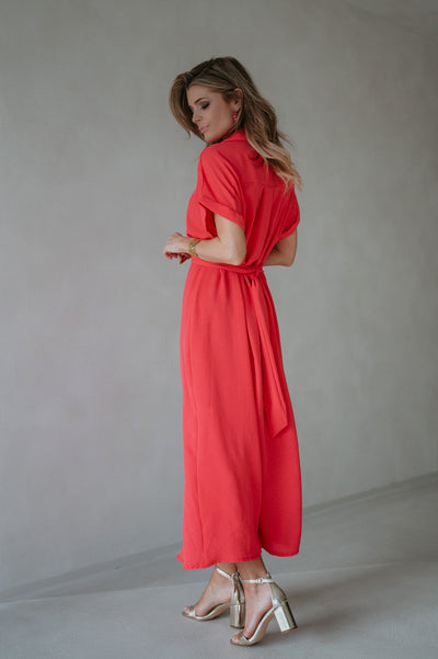 Cognomi dress I Coral