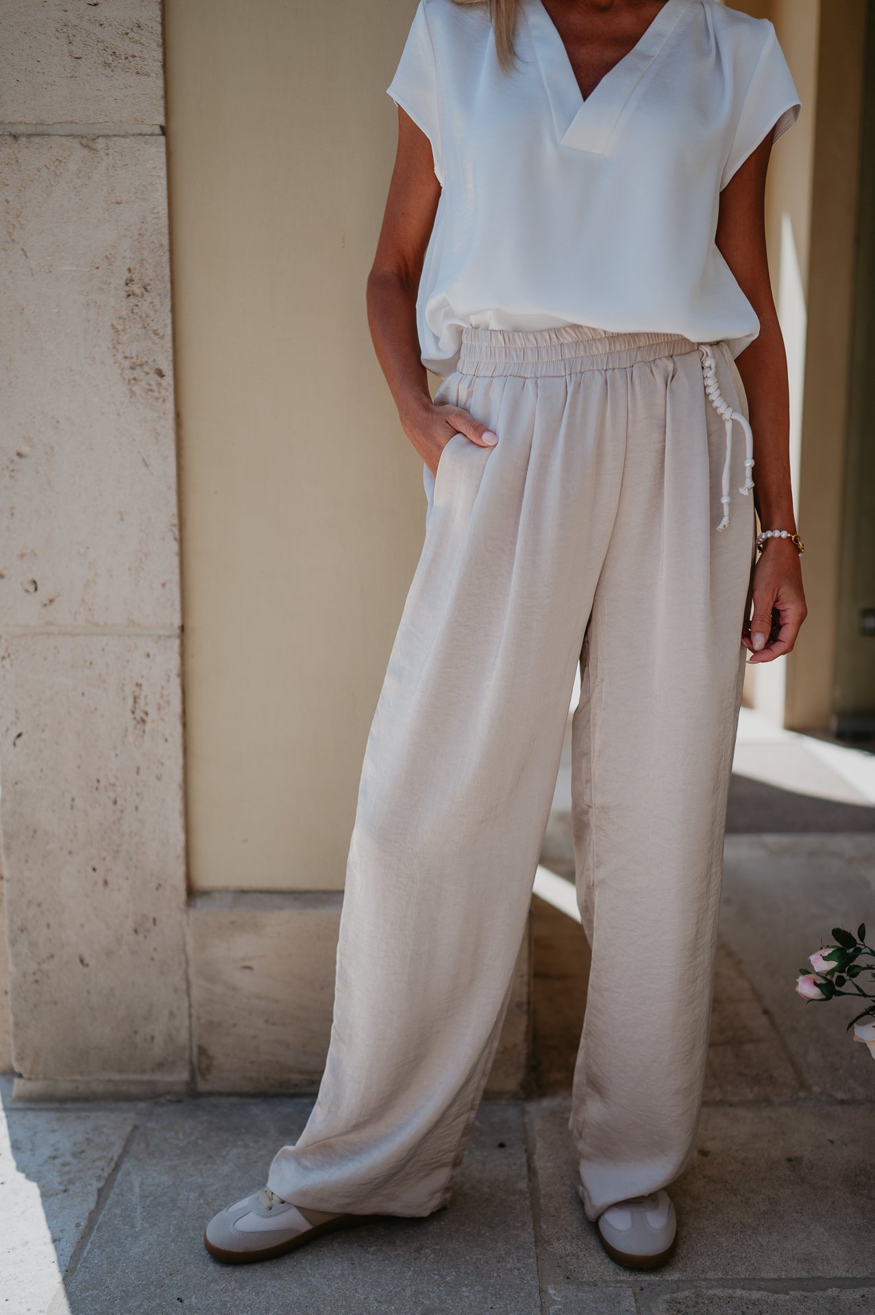 Raccolgo trousers I Beige