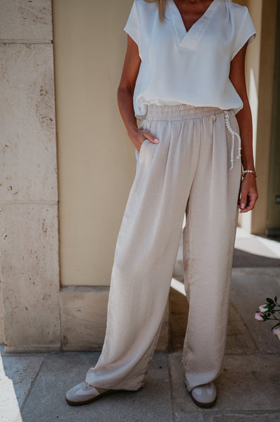 Raccolgo trousers I Beige