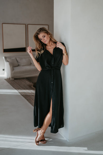 Cognomi dress I Black