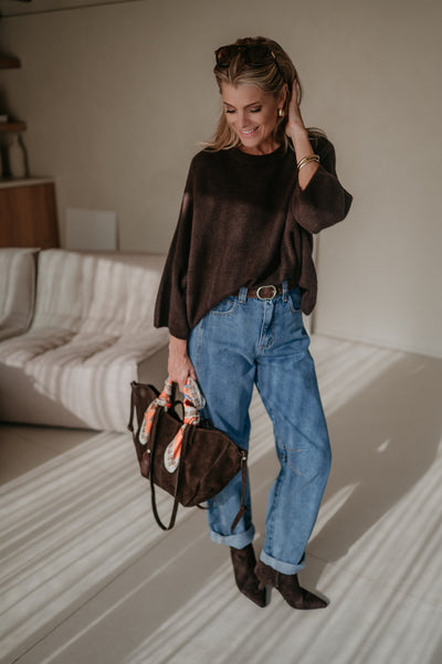 Frana knit I Chocolate Brown