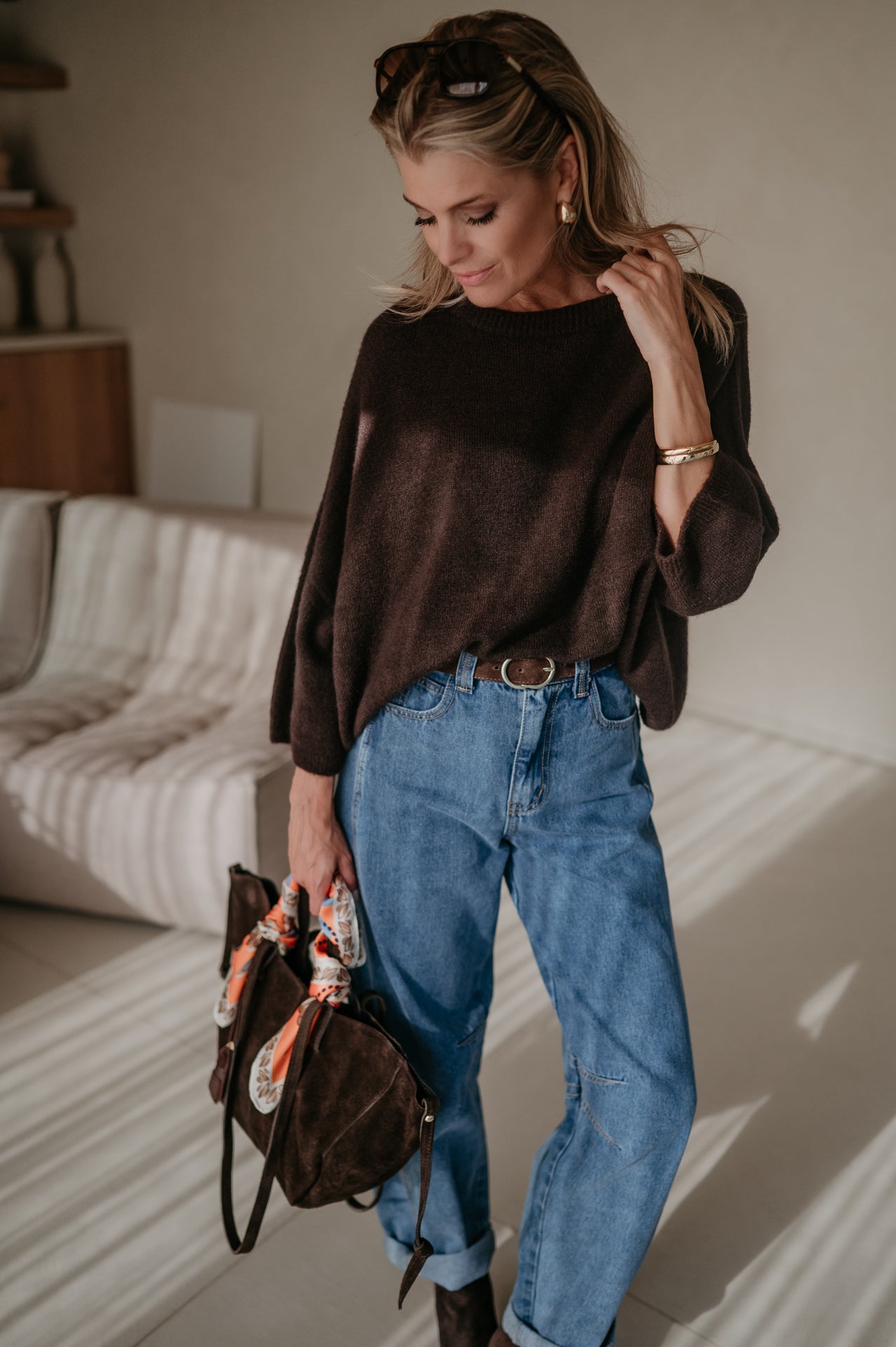 Frana knit I Chocolate Brown