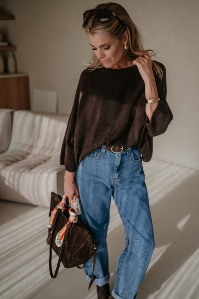 Frana knit I Chocolate Brown
