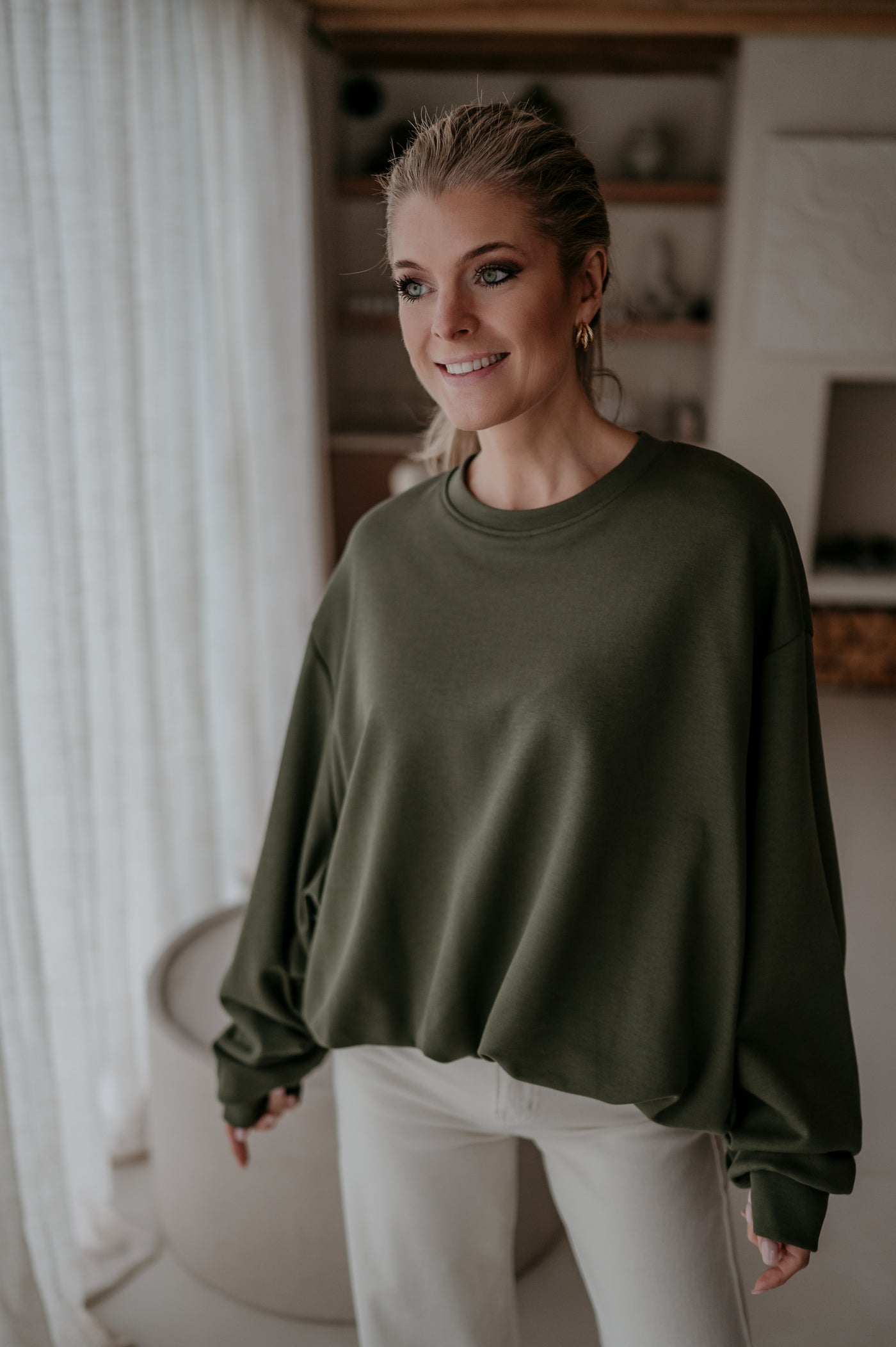 Malinco sweater I Khaki