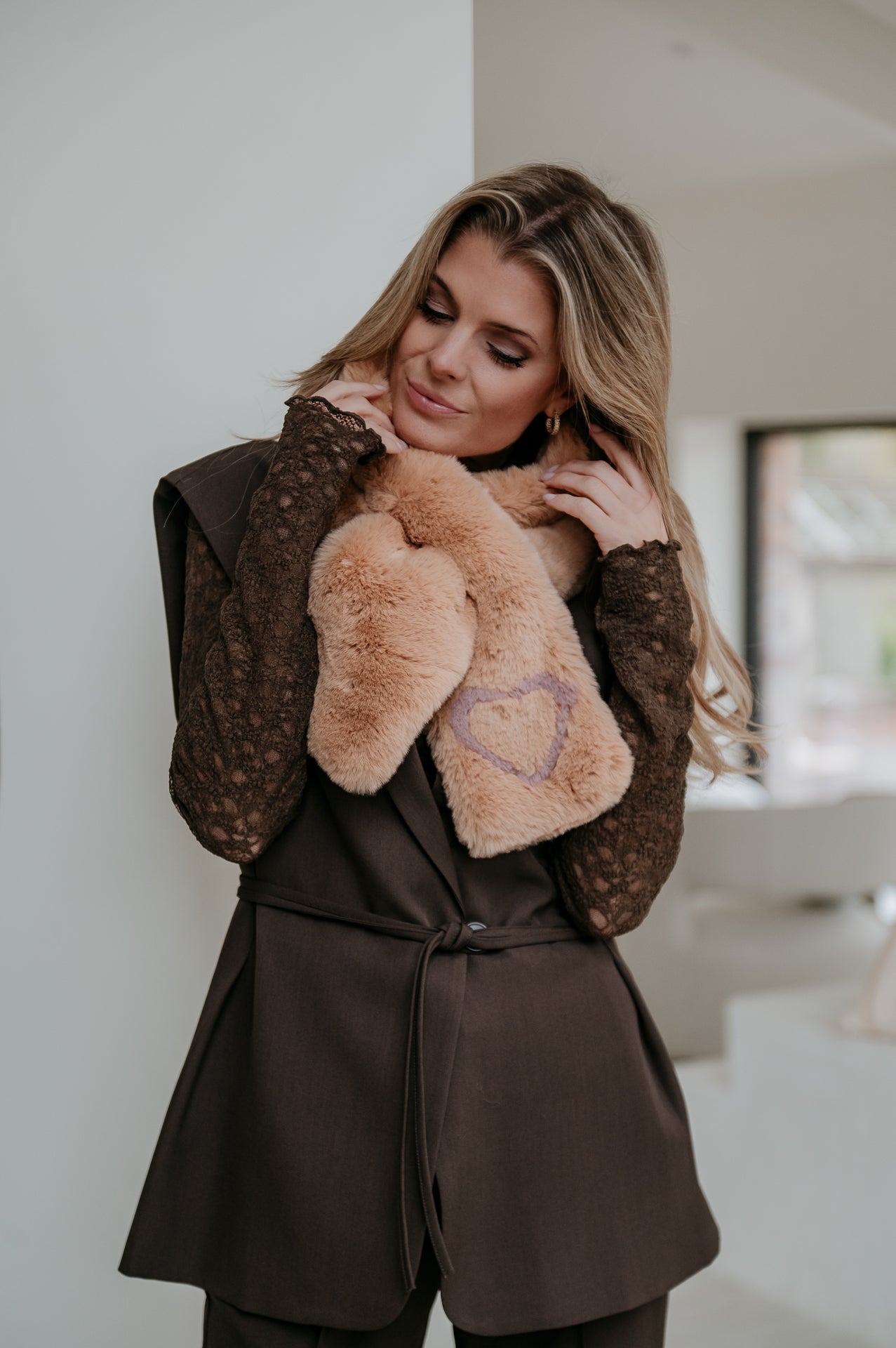 Stivuli scarf I Camel