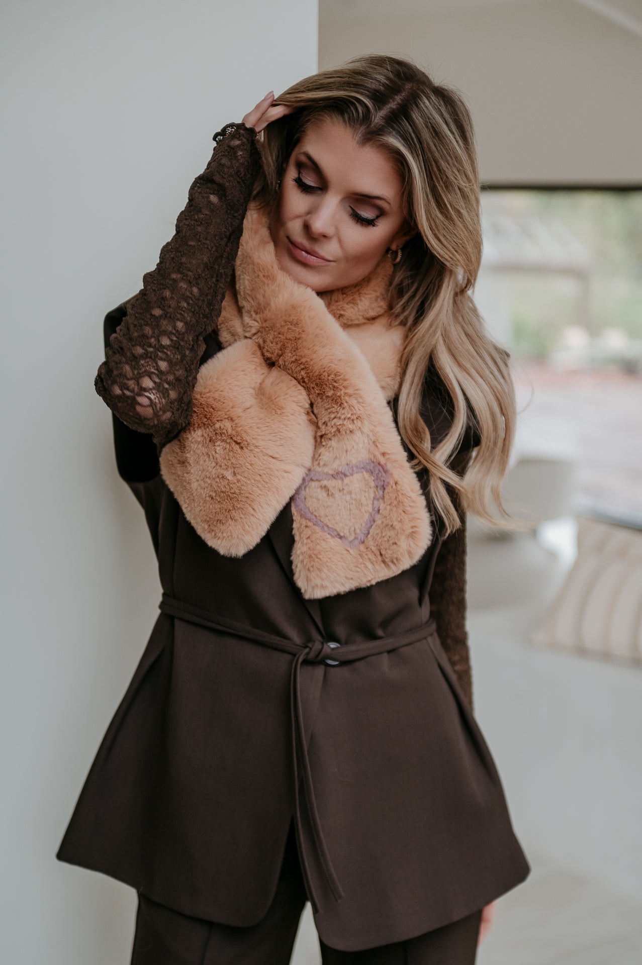 Stivuli scarf I Camel