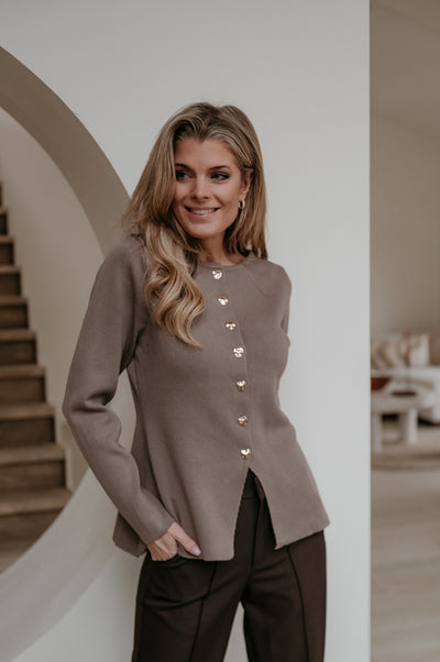 Bagliore cardigan I Taupe