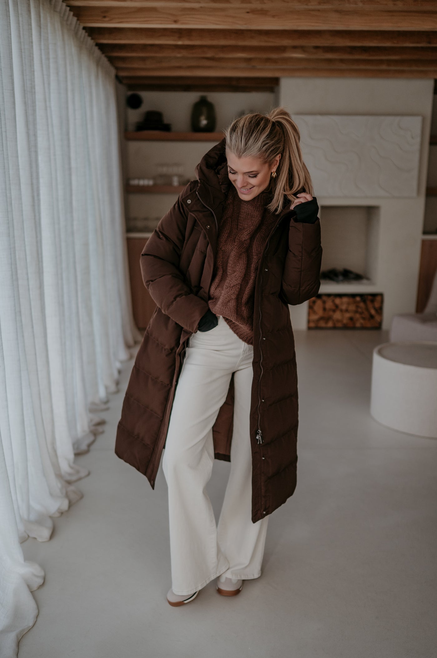 Affabile coat I Brown