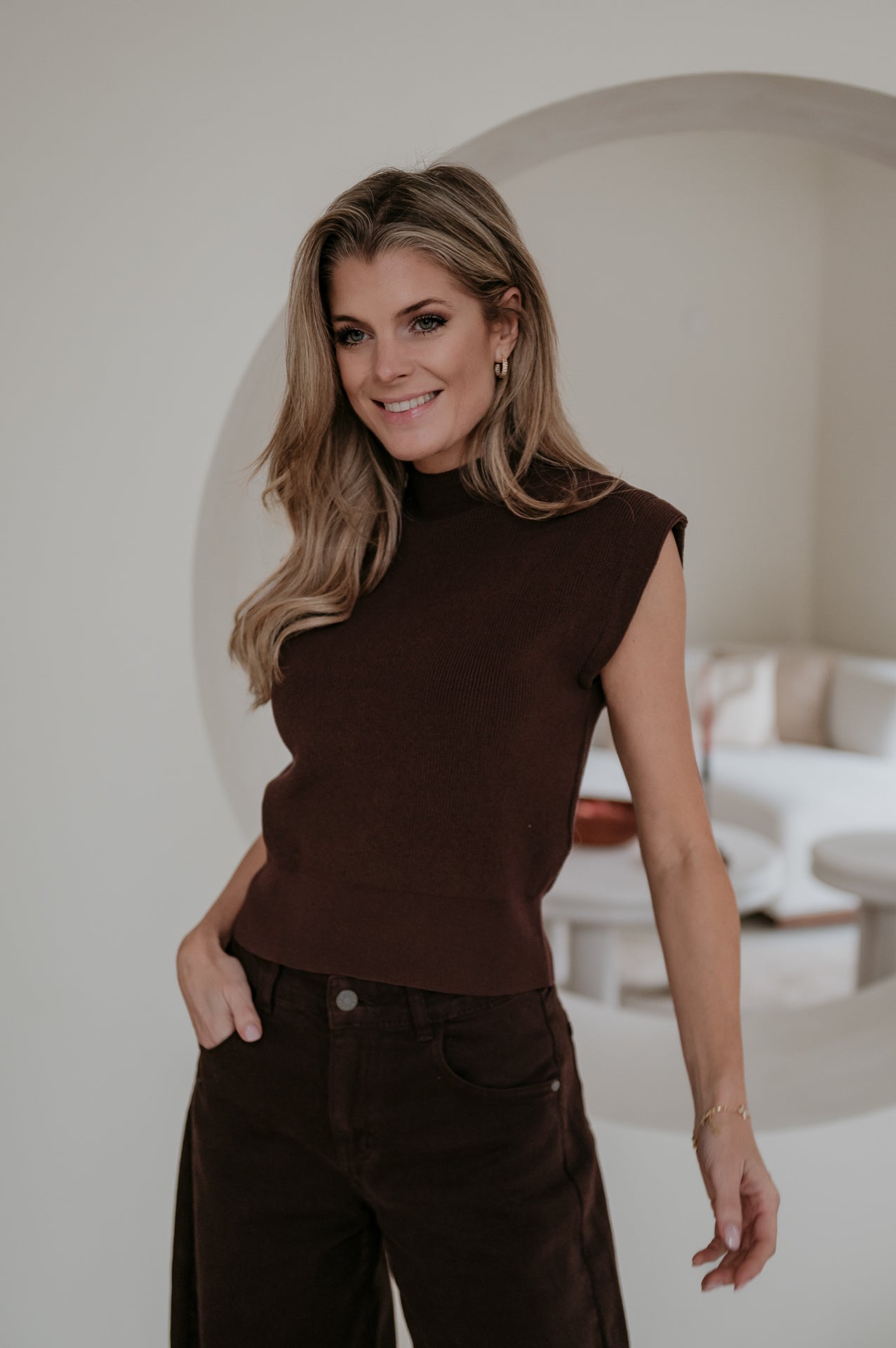 Velando top I Chocolate Brown