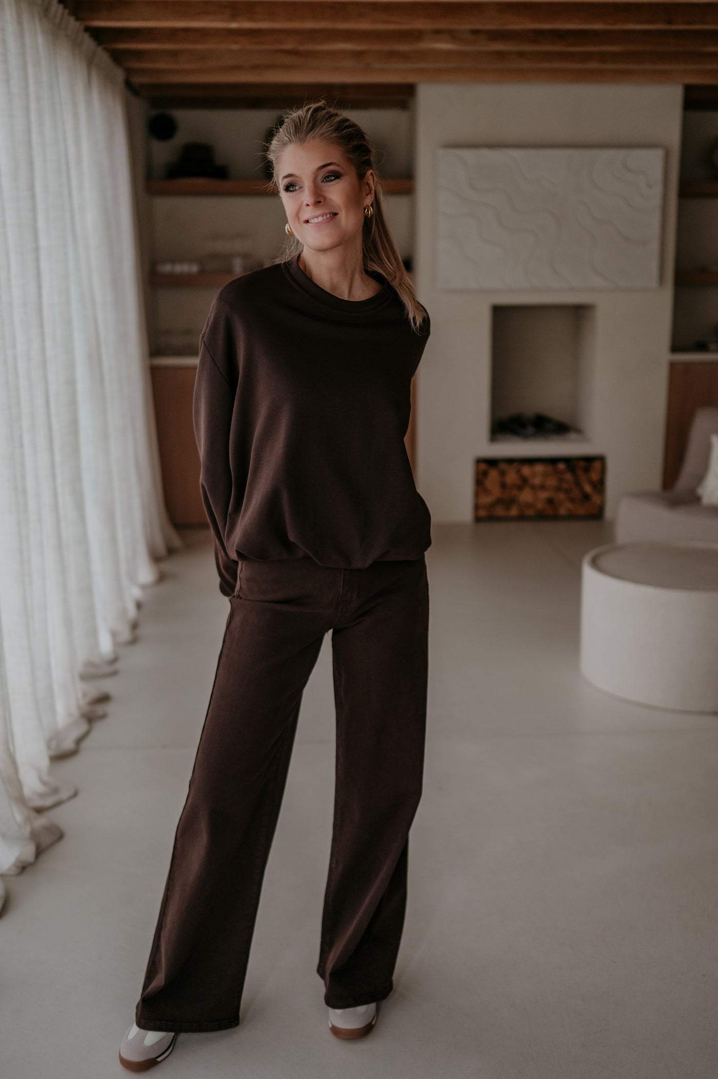 Malinco sweater I Chocolate Brown