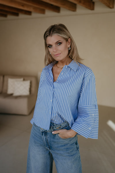 Grata shirt I Striped Blue