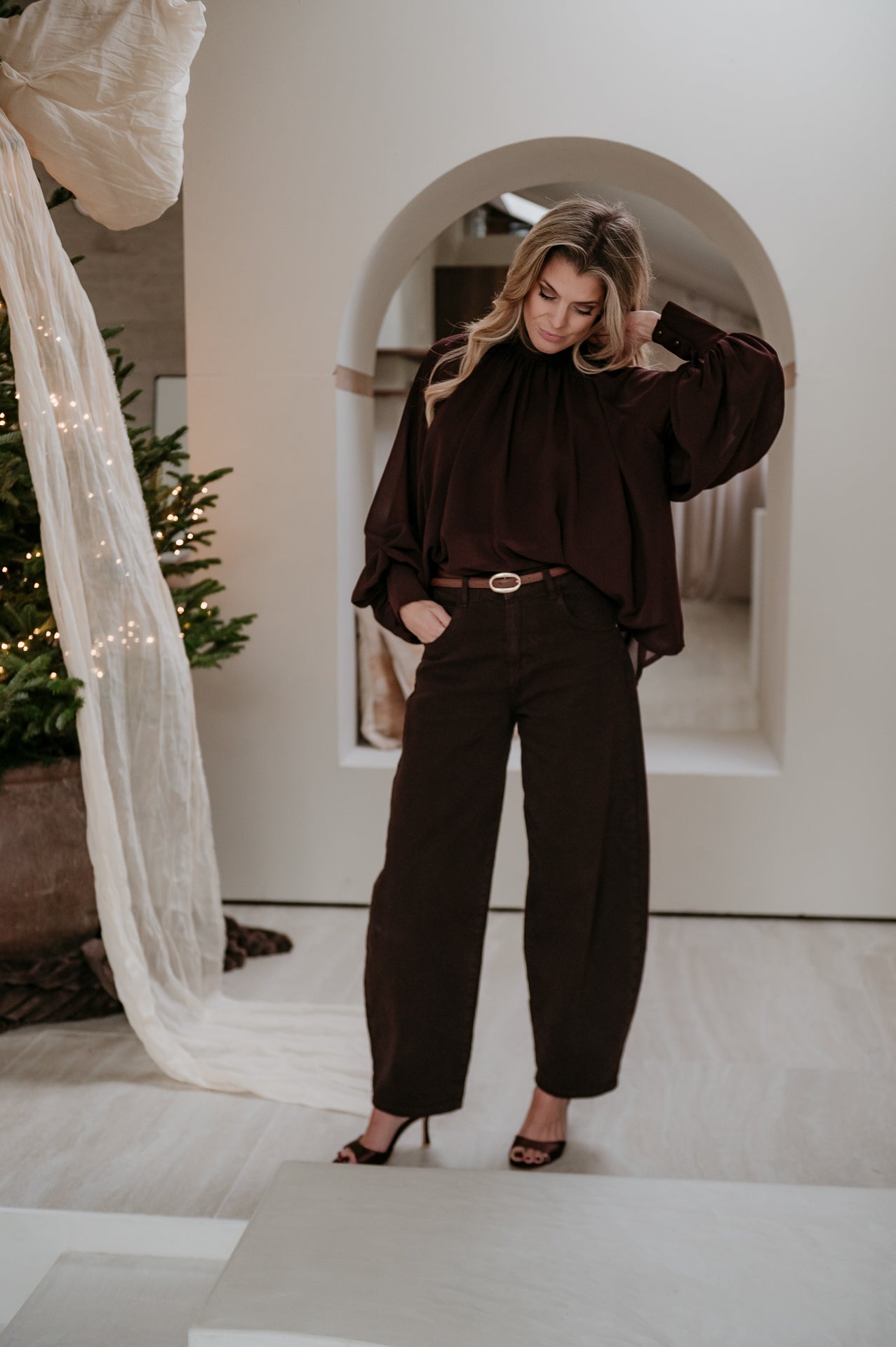 Crove blouse I Brown