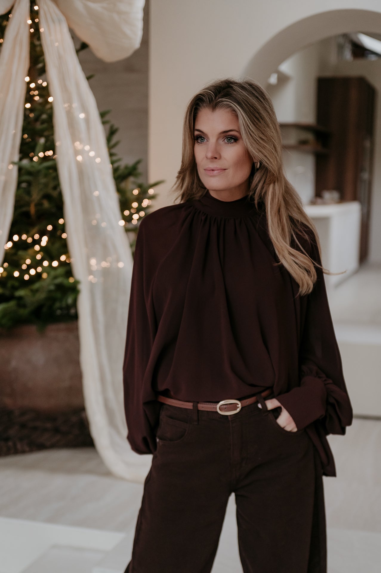 Crove blouse I Brown