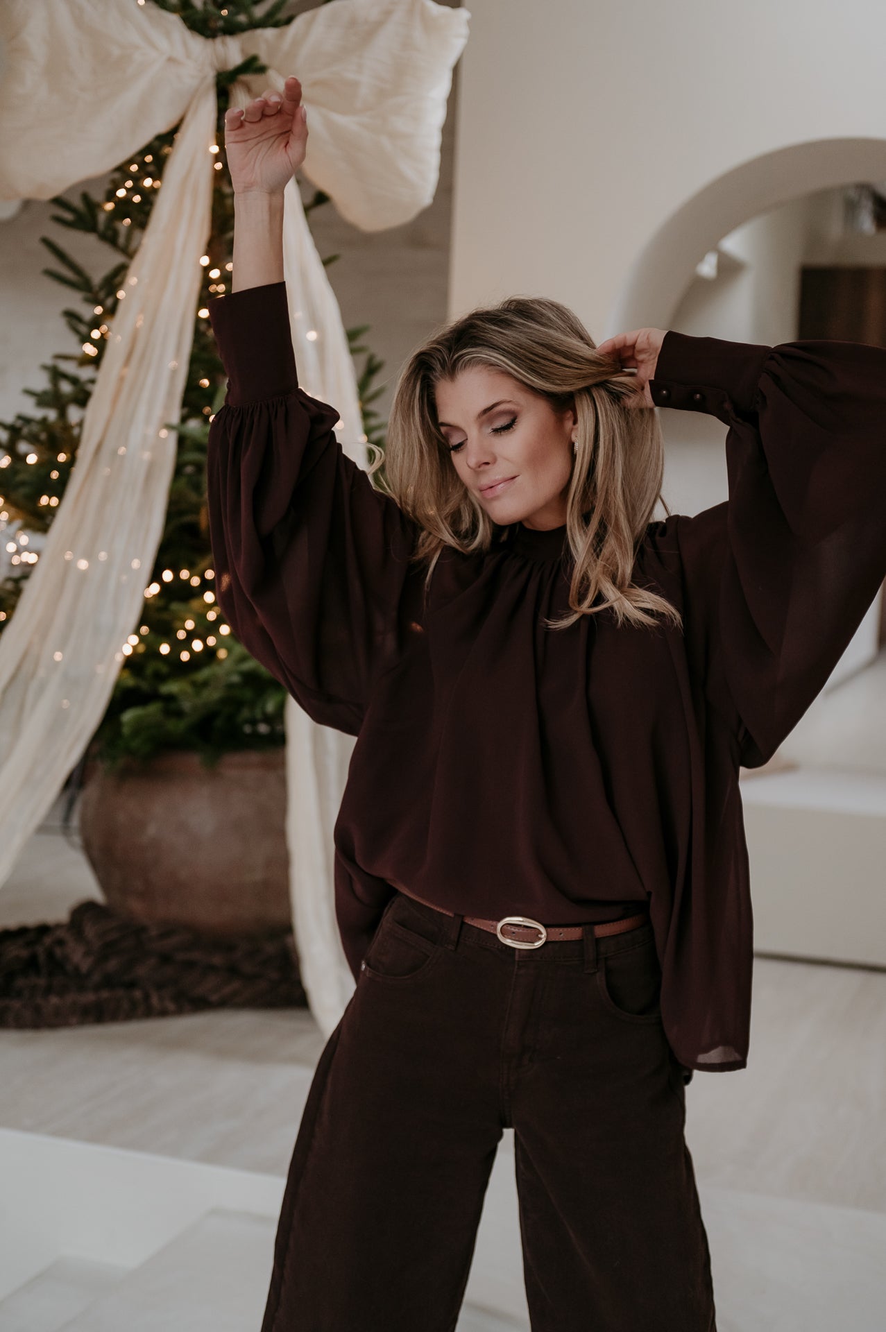 Crove blouse I Brown