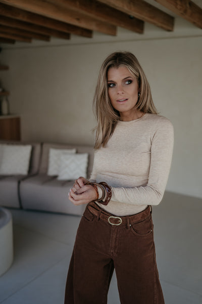 Elica longsleeve I Beige