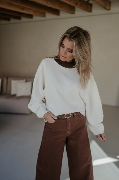Lastrone sweater I Ecru
