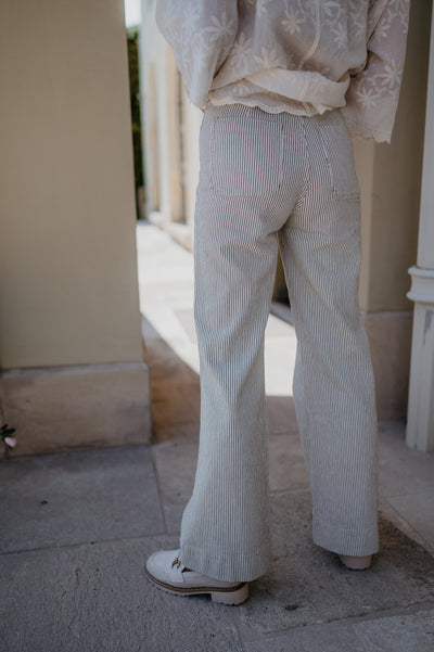 Dente jeans I Striped Beige
