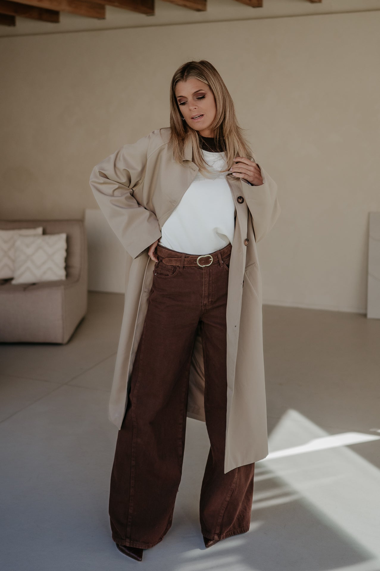 Diluvio coat I Beige