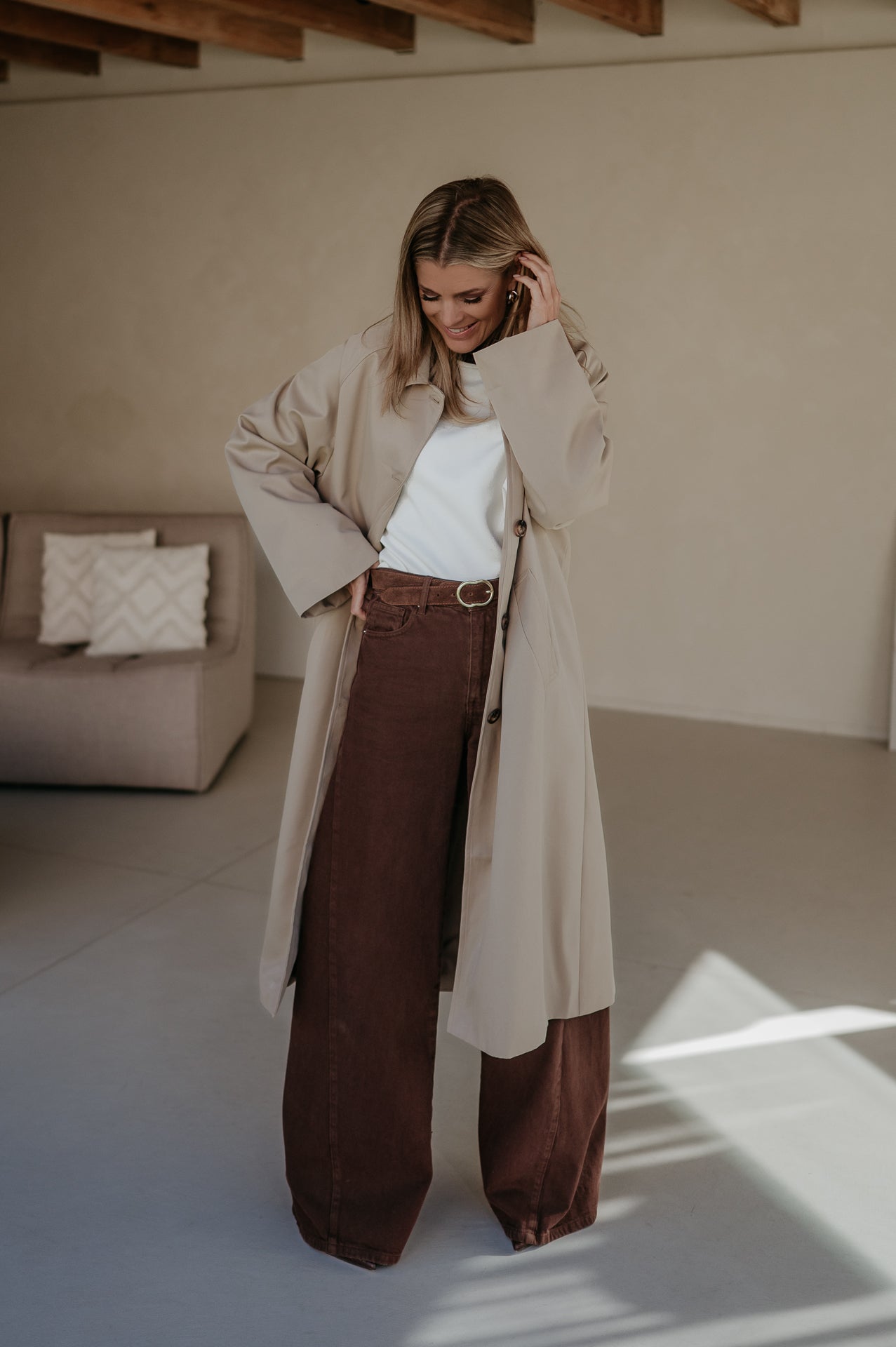 Diluvio coat I Beige
