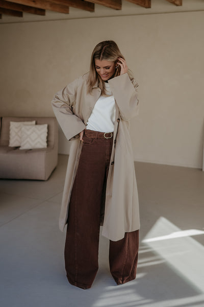 Diluvio coat I Beige