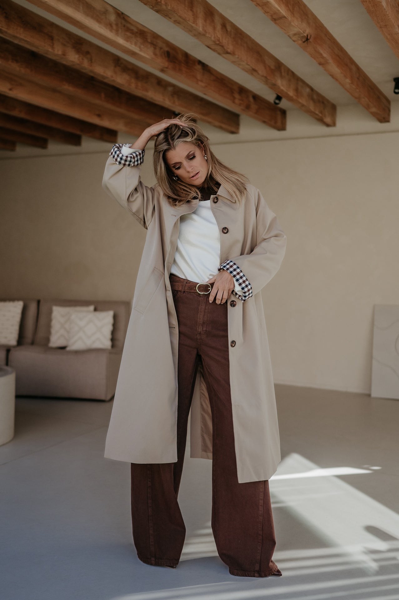 Diluvio coat I Beige
