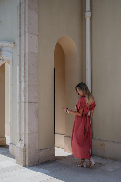 Cognomi dress I Old Rose
