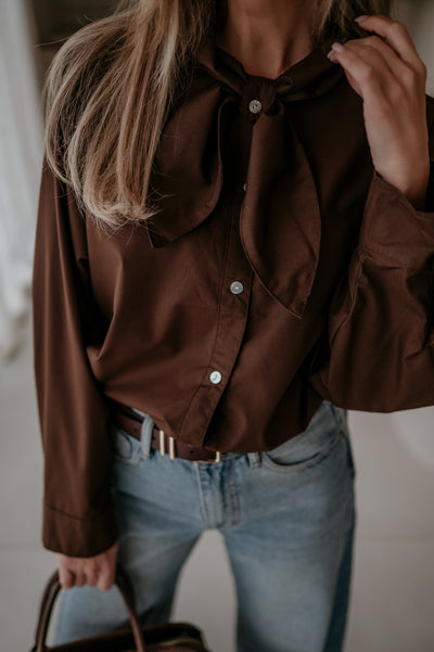 Vedare shirt I Chocolate Brown