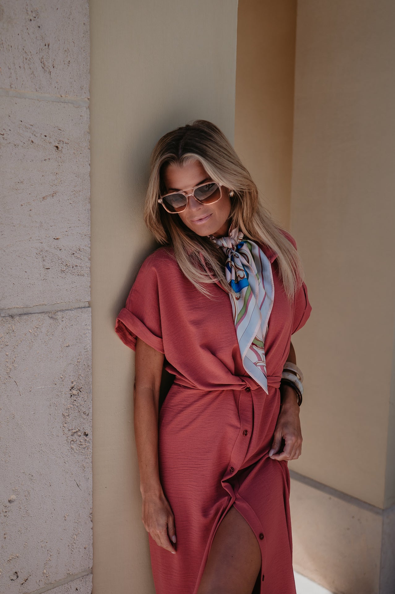 Cognomi dress I Old Rose