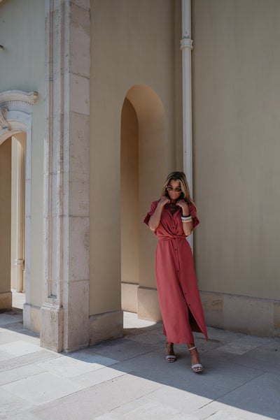 Cognomi dress I Old Rose