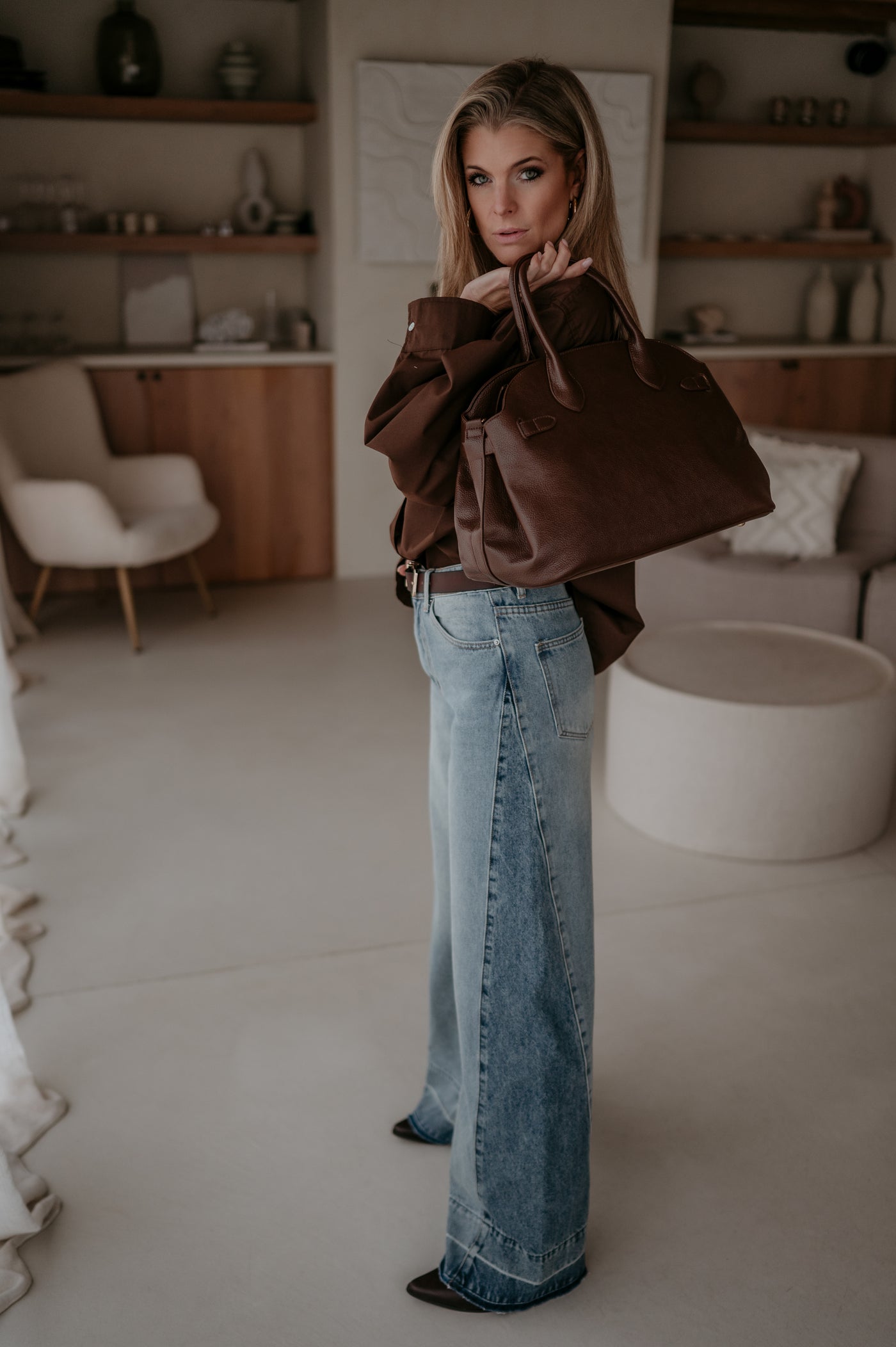 Vedare shirt I Chocolate Brown