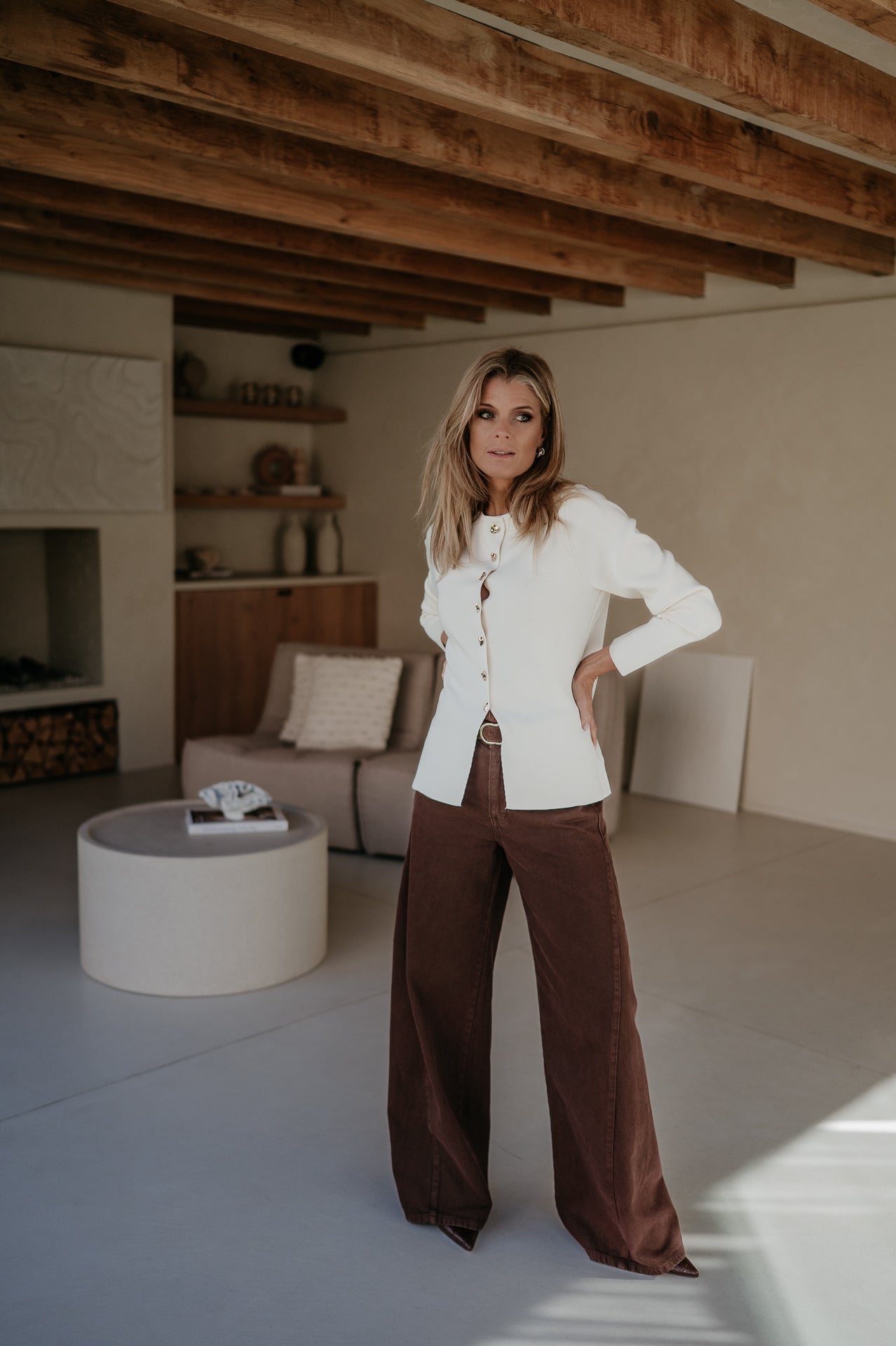 Bagliore cardigan I Ecru