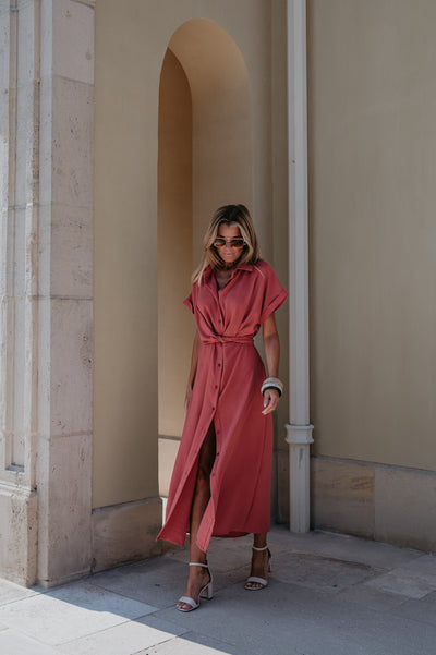 Cognomi dress I Old Rose