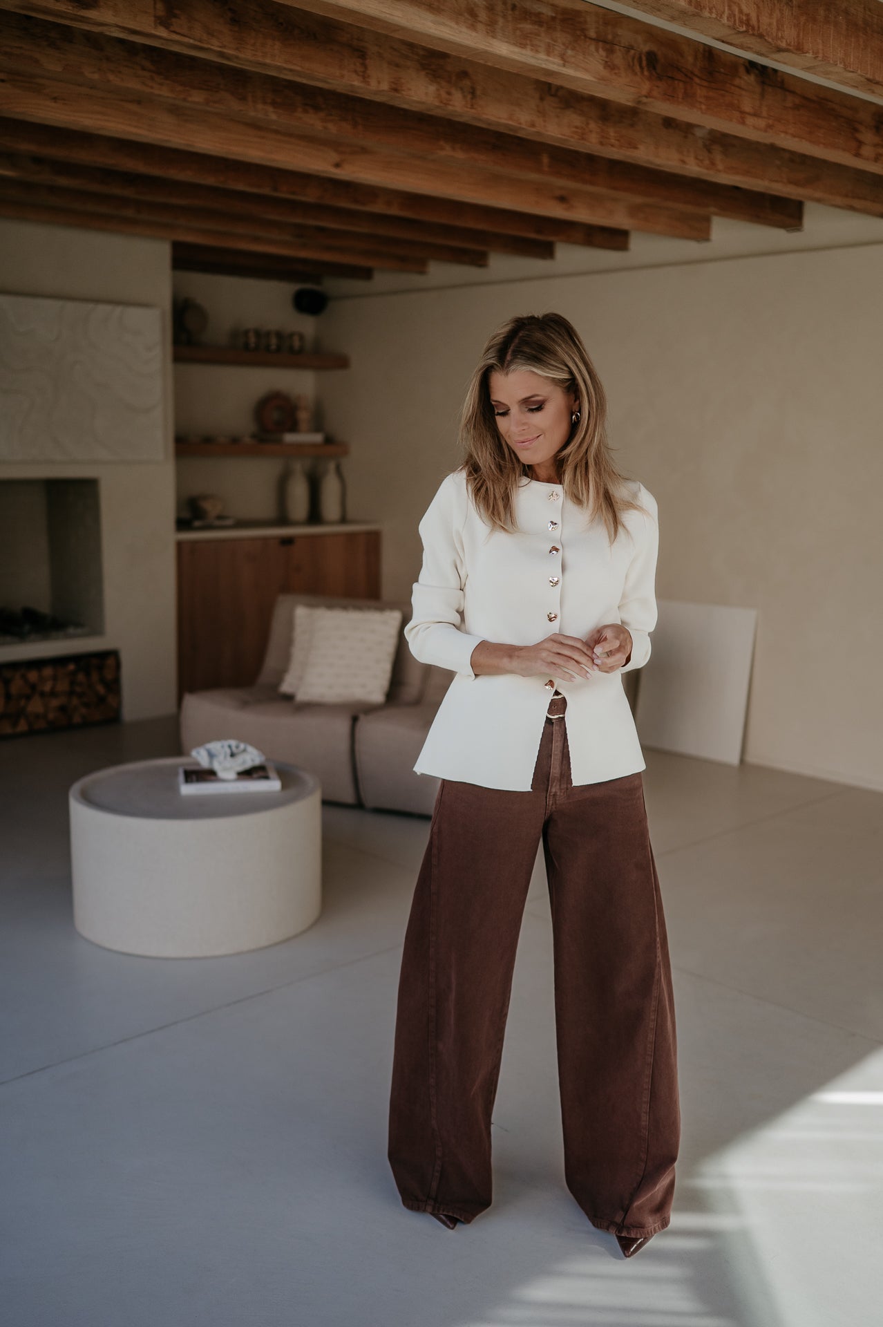 Bagliore cardigan I Ecru