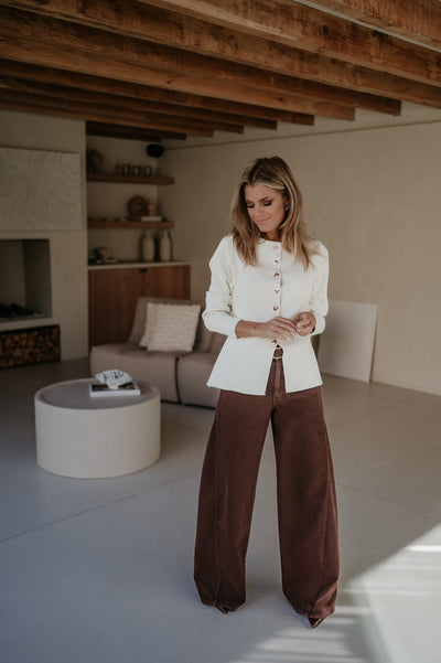 Bagliore cardigan I Ecru