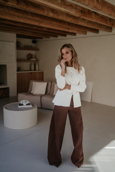 Bagliore cardigan I Ecru