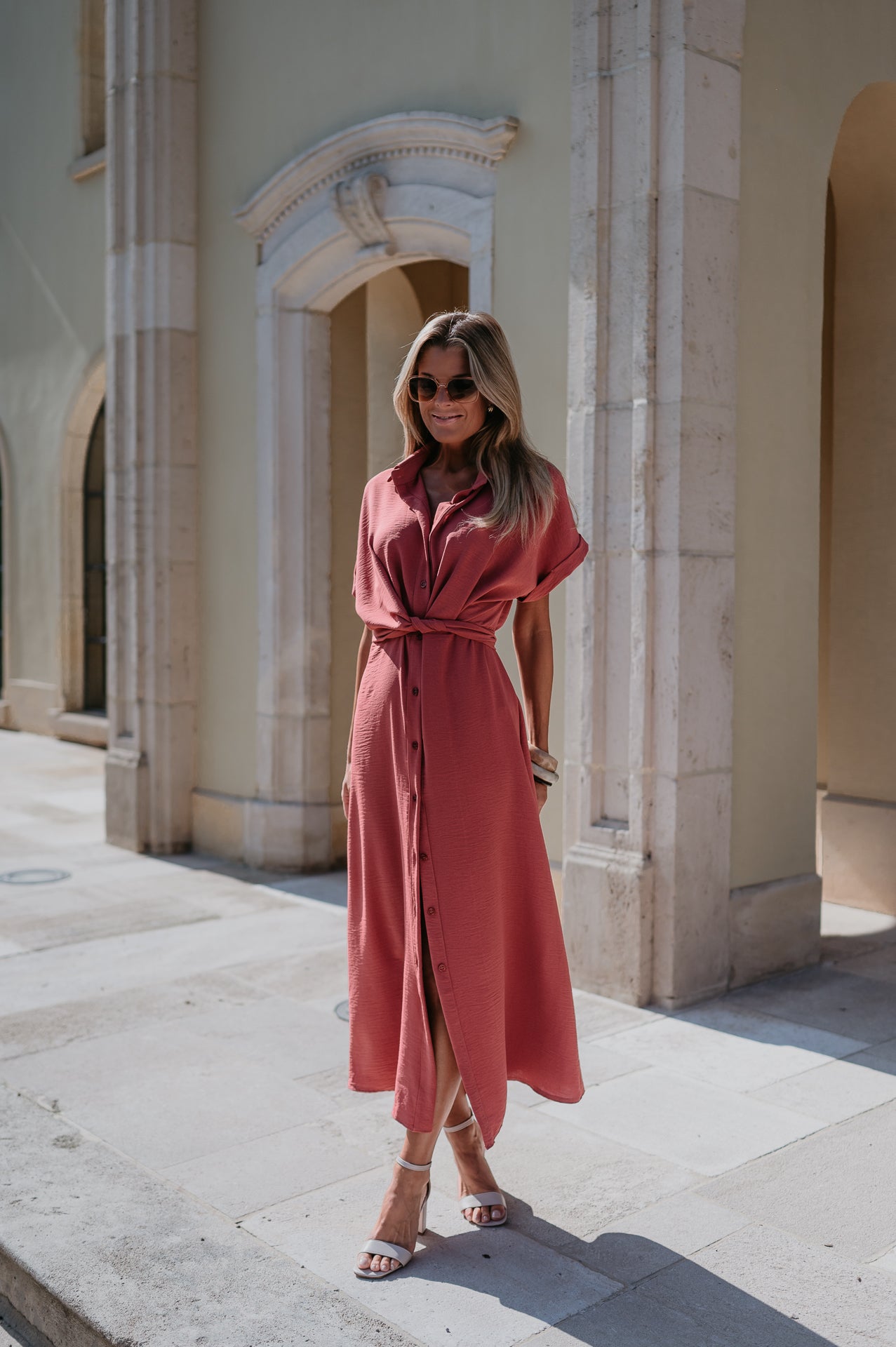 Cognomi dress I Old Rose