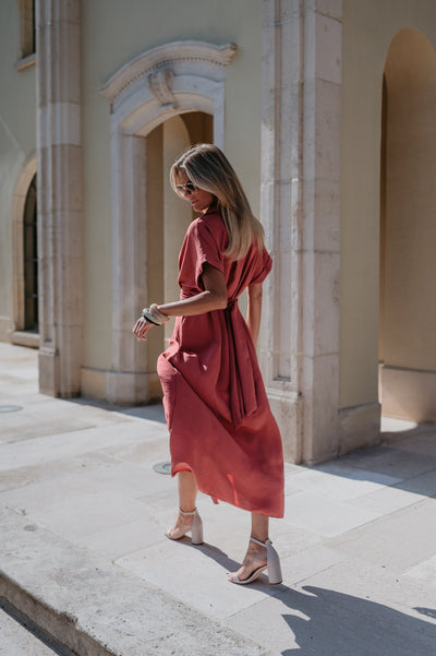 Cognomi dress I Old Rose