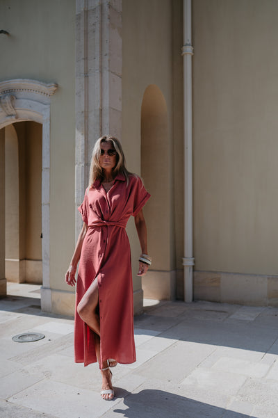 Cognomi dress I Old Rose