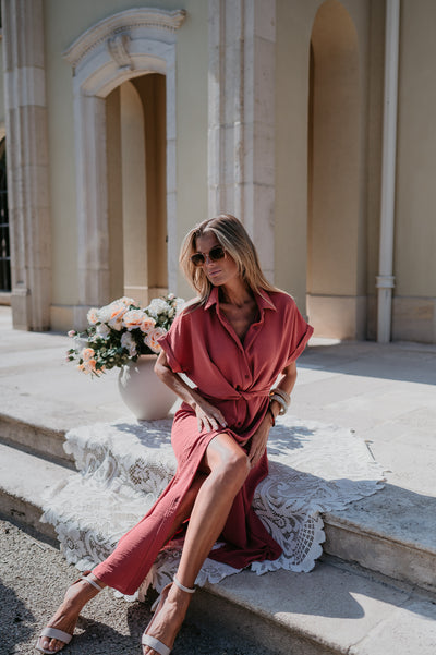 Cognomi dress I Old Rose