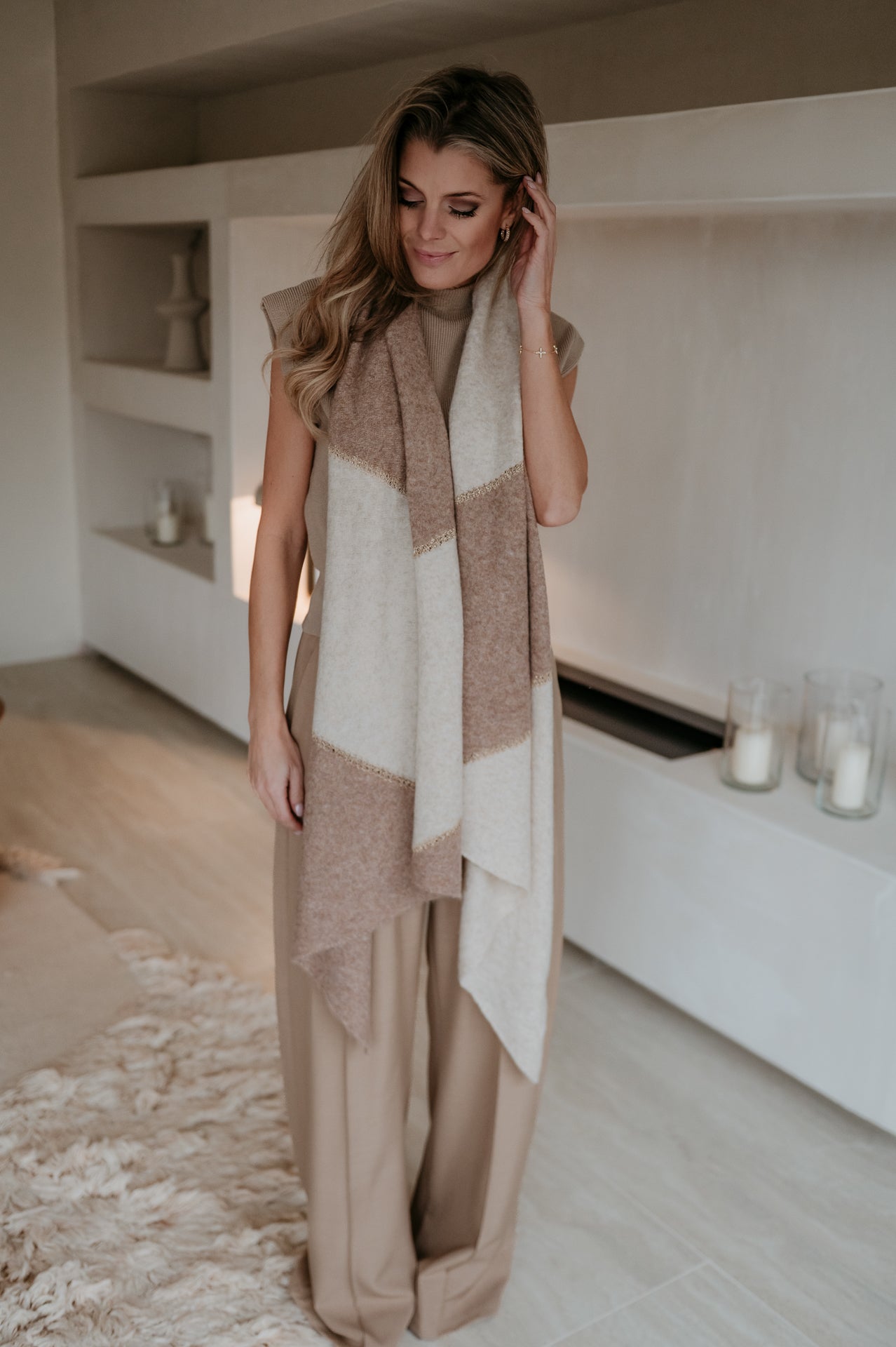 Monde scarf I Beige