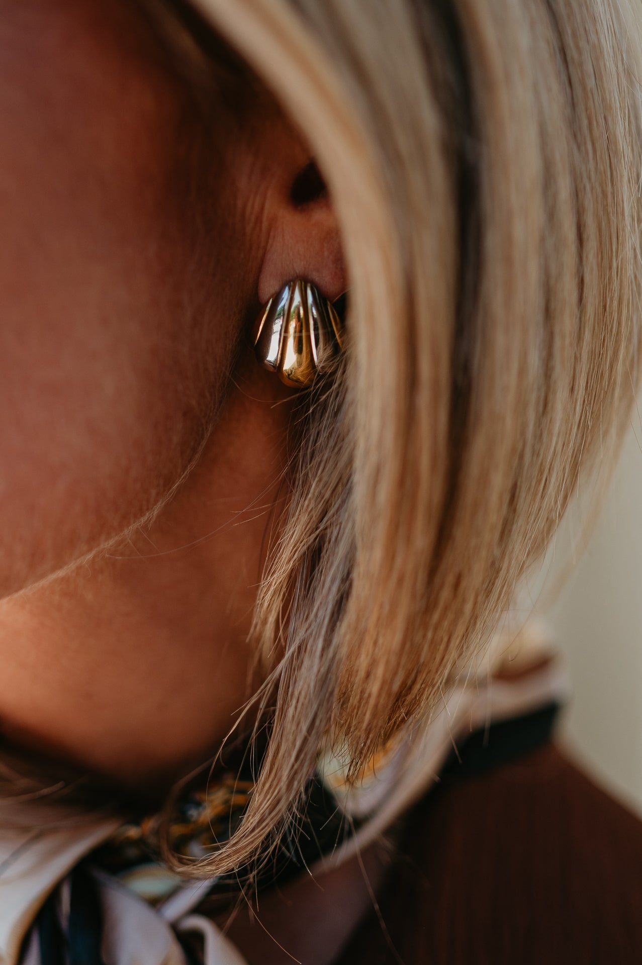 Tomba earrings I Gold & Silver