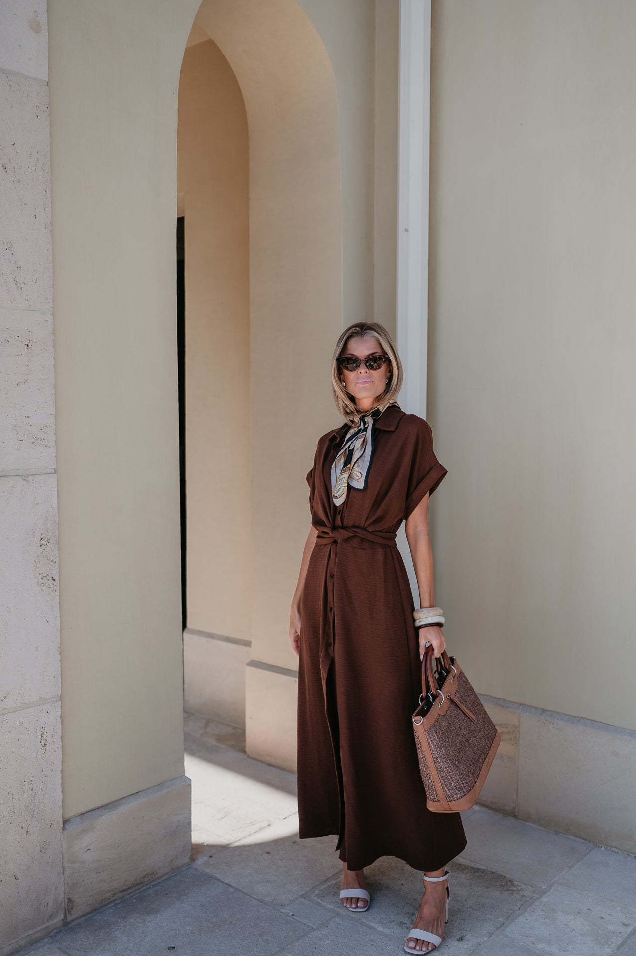 Cognomi dress I Chocolate