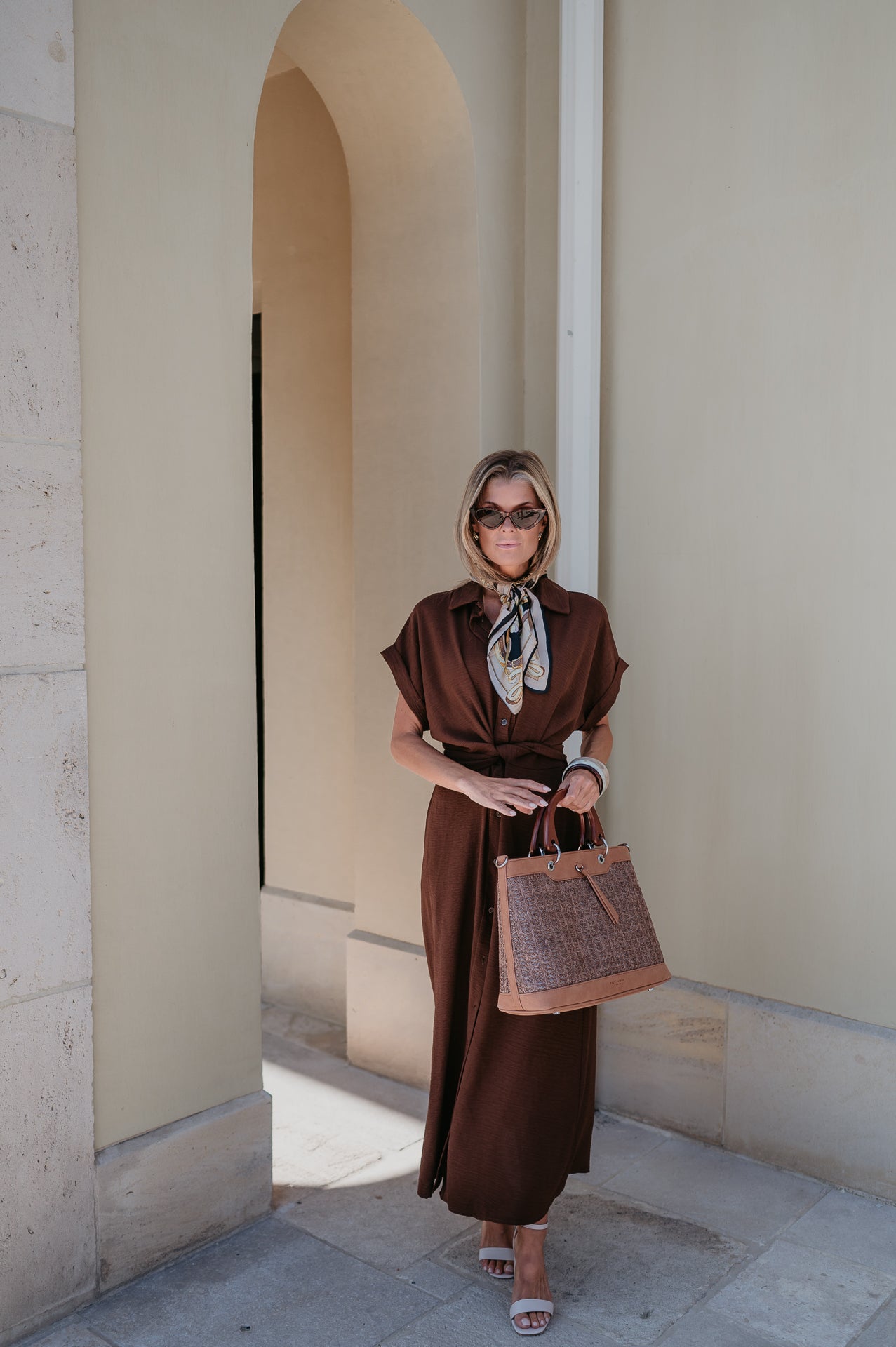Cognomi dress I Chocolate