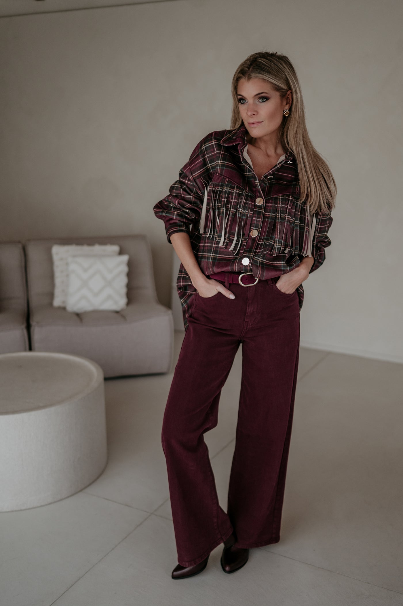 Olide shirt I Bordeaux