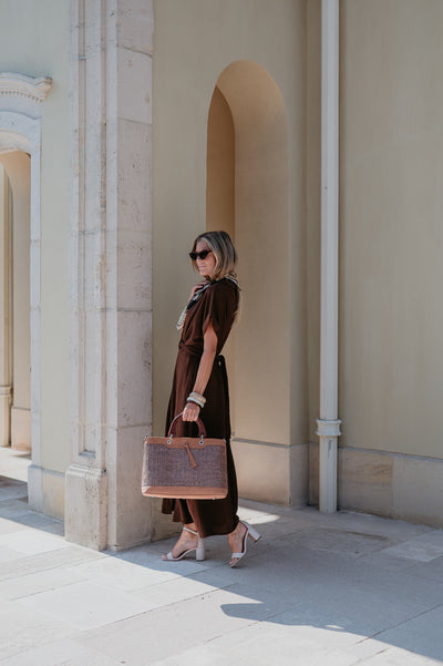 Cognomi dress I Chocolate